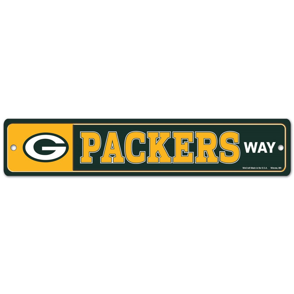 Green Bay Packers Sign 3.75x19 Plastic Street Style Special Order