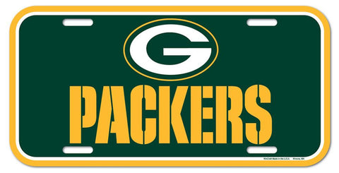 Green Bay Packers License Plate Plastic