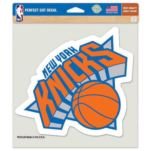 New York Knicks Decal 8x8 Die Cut Color