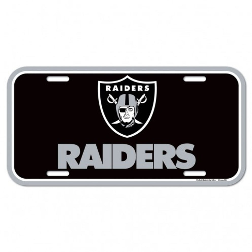 Las Vegas Raiders License Plate Plastic