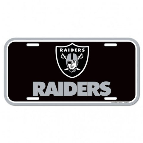 Las Vegas Raiders License Plate Plastic