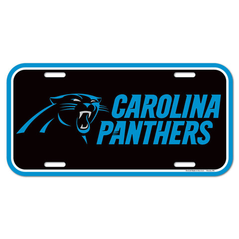 Carolina Panthers License Plate Plastic