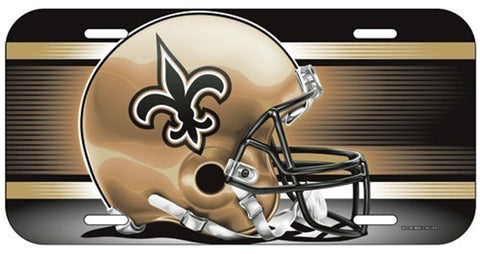 New Orleans Saints License Plate Plastic