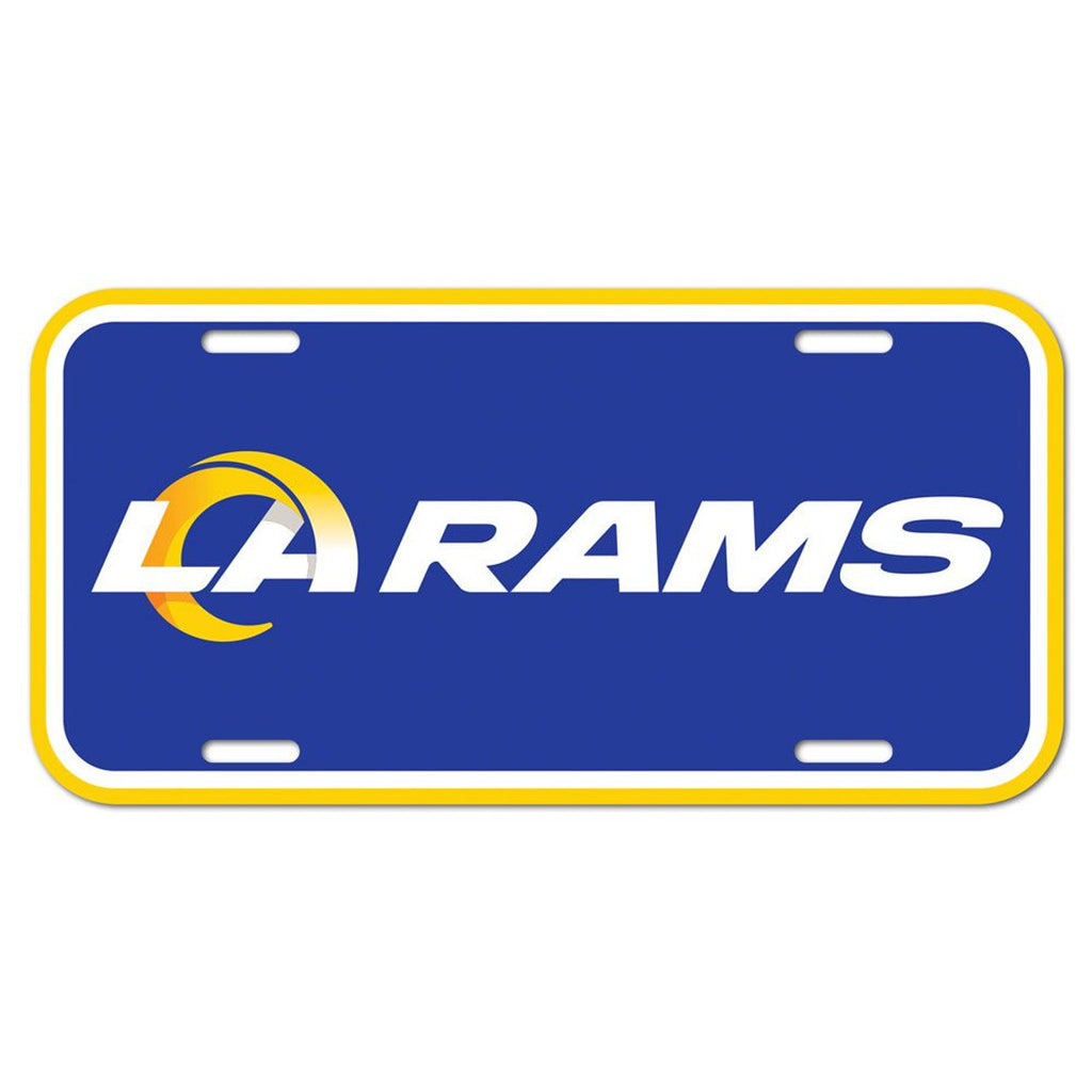 Los Angeles Rams License Plate Plastic