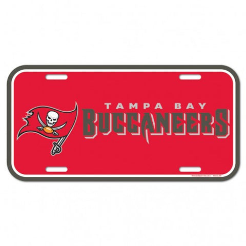 Tampa Bay Buccaneers License Plate Plastic