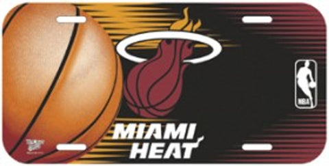 Miami Heat License Plate Plastic