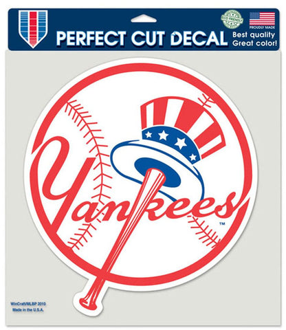 New York Yankees Decal 8x8 Die Cut Color Prime