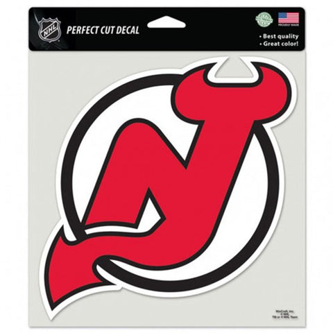 New Jersey Devils Decal 8x8 Perfect Cut Color - Special Order