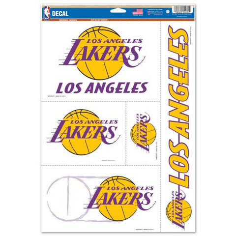 Los Angeles Lakers Decal 11x17 Multi Use 5 Piece Special Order