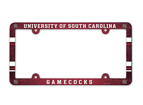 South Carolina Gamecocks License Plate Frame Plastic Full Color Style