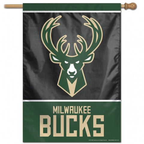 Milwaukee Bucks Banner 28x40 Vertical - Special Order