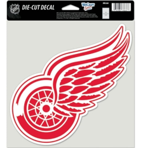 Detroit Red Wings Decal 8x8 Die Cut Color