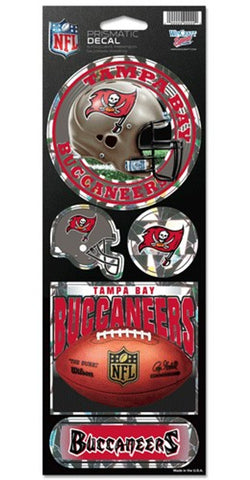 Tampa Bay Buccaneers Decal 4x11 Die Cut Prismatic Style
