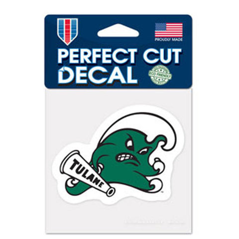 Tulane Green Wave Decal 4x4 Perfect Cut Color