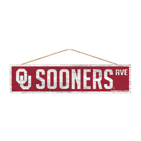 Oklahoma Sooners Sign 4x17 Wood Avenue Design