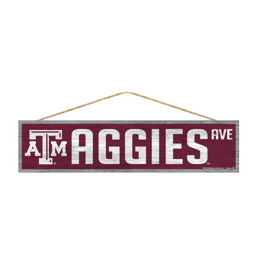 Texas A&M Aggies Sign 4x17 Wood Avenue Design