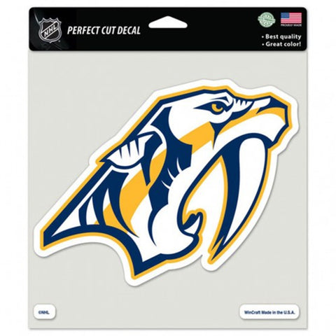 Nashville Predators Decal 8x8 Perfect Cut Color - Special Order