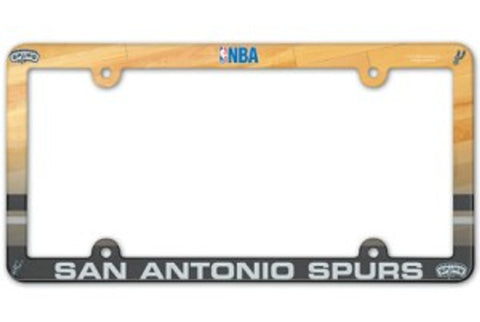 San Antonio Spurs License Plate Frame Plastic Full Color Style - Special Order