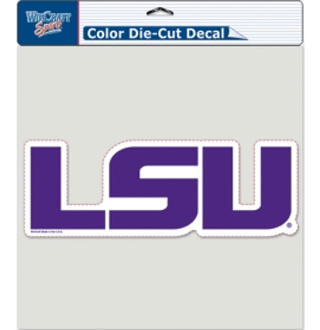 LSU Tigers Decal 8x8 Die Cut Color Logo - Special Order