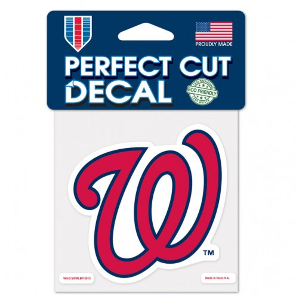 Washington Nationals Decal 4x4 Perfect Cut Color
