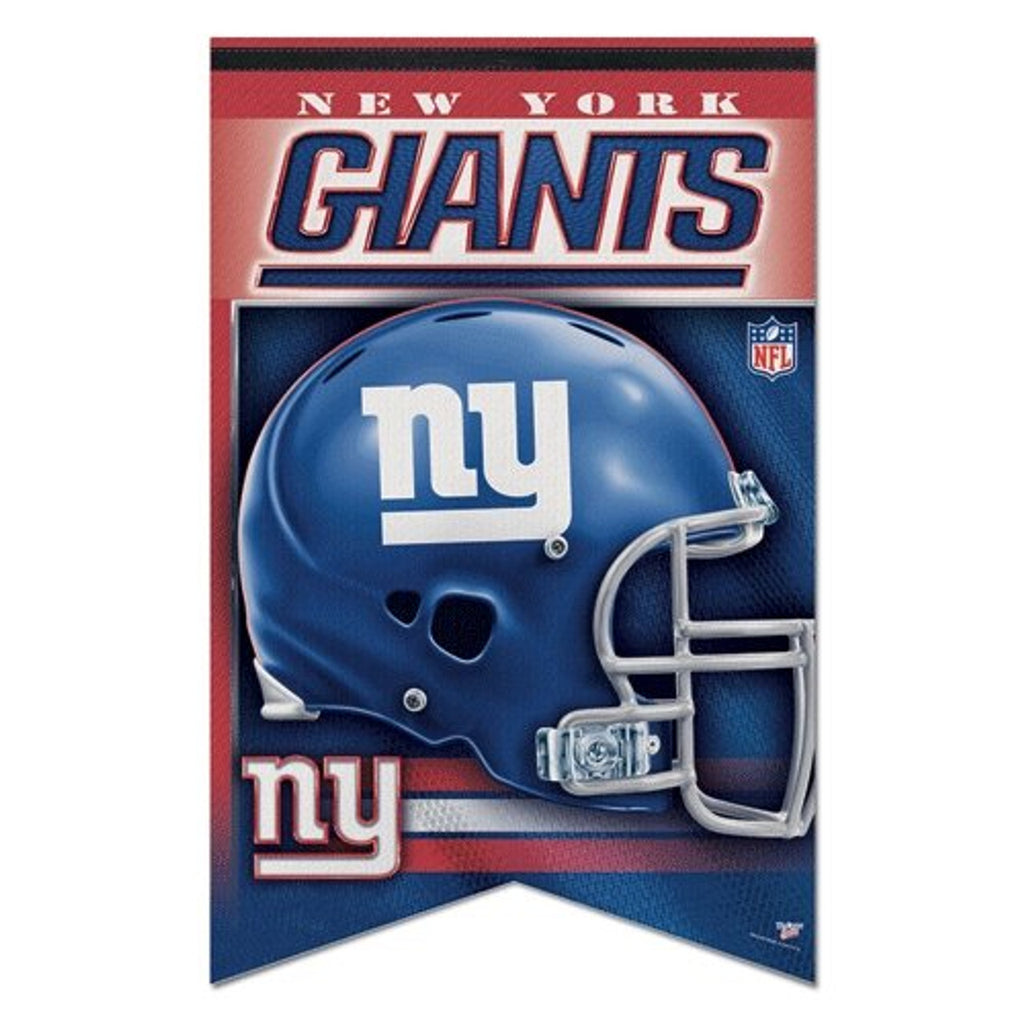 New York Giants Banner 17x26 Pennant Style Premium Felt