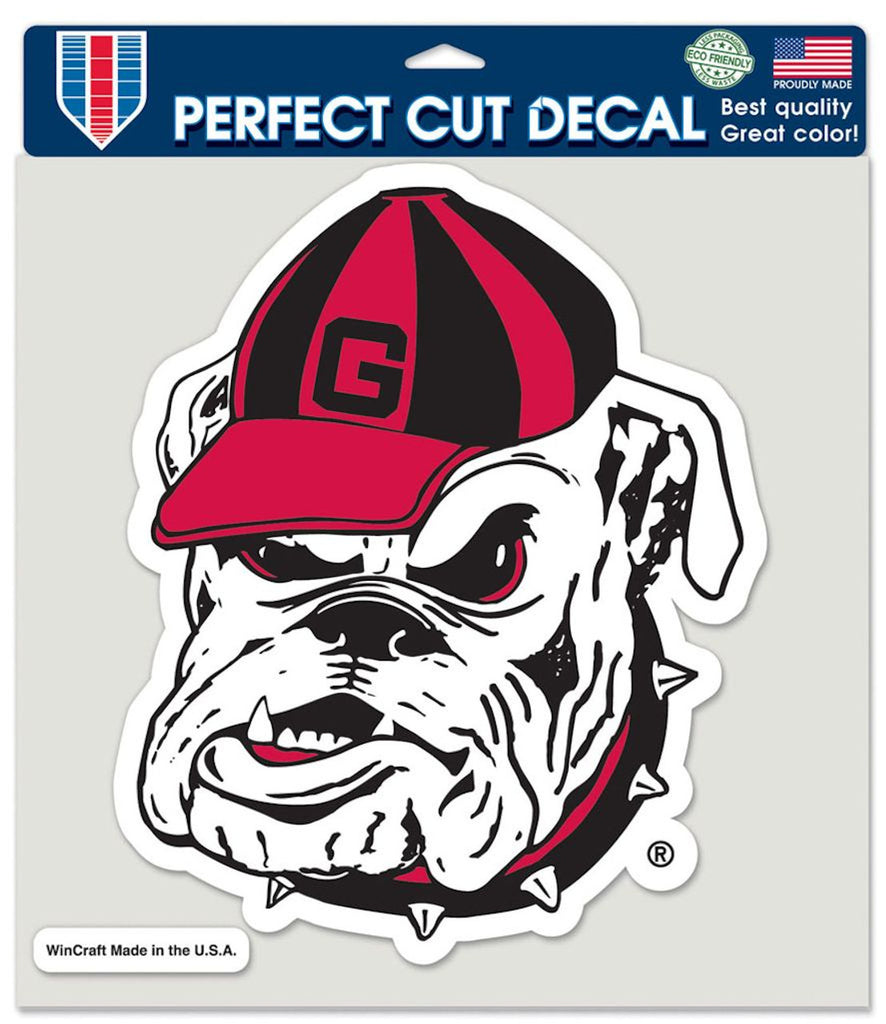Georgia Bulldogs Decal 8x8 Die Cut Color - Bulldog Logo