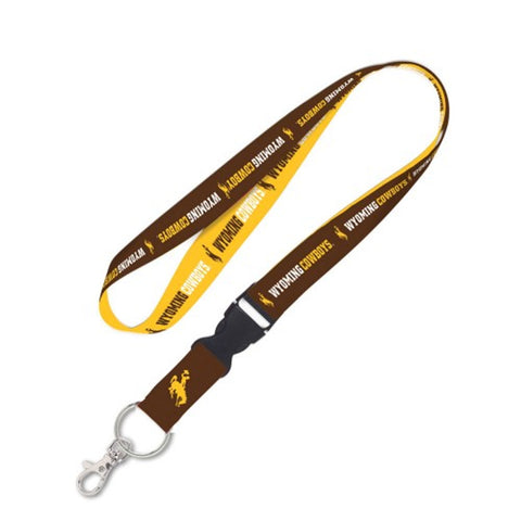 Wyoming Cowboys Lanyard with Detachable Buckle Alternate Design - Special Order