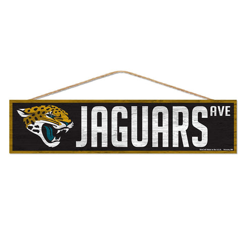Jacksonville Jaguars Sign 4x17 Wood Avenue Design