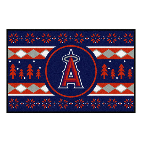 Los Angeles Angels Holiday Sweater Starter Accent Rug - 19in. x 30in.