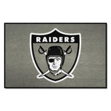 Las Vegas Raiders Starter Mat Accent Rug - 19in. x 30in., NFL Vintage
