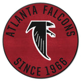Atlanta Falcons Roundel Rug - 27in. DiameterNFL Retro Logo, Original Falcon Logo
