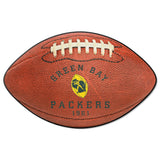 Green Bay Packers  Football Rug - 20.5in. x 32.5in., NFL Vintage