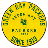 Green Bay Packers Roundel Rug - 27in. Diameter, NFL Vintage