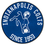 Indianapolis Colts Roundel Rug - 27in. Diameter, NFL Vintage