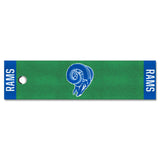 Los Angeles Rams Putting Green Mat - 1.5ft. x 6ft., NFL Vintage