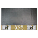 New Orleans Saints Vinyl Grill Mat - 26in. x 42in., NFL Vintage