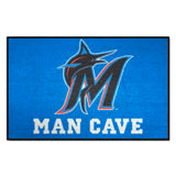 Miami Marlins Man Cave Ulti-Mat Rug - 5ft. x 8ft.