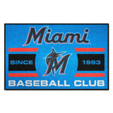 Miami Marlins Starter Mat Accent Rug - 19in. x 30in.