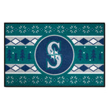 Seattle Mariners Holiday Sweater Starter Mat Accent Rug - 19in. x 30in.