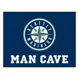 Seattle Mariners Man Cave All-Star Rug - 34 in. x 42.5 in.