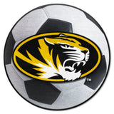 Missouri Tigers Soccer Ball Rug - 27in. Diameter
