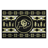 Colorado Buffaloes Holiday Sweater Starter Mat Accent Rug - 19in. x 30in.