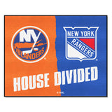 NHL House Divided - New York Islanders / New York Rangers Rug 34 in. x 42.5 in.