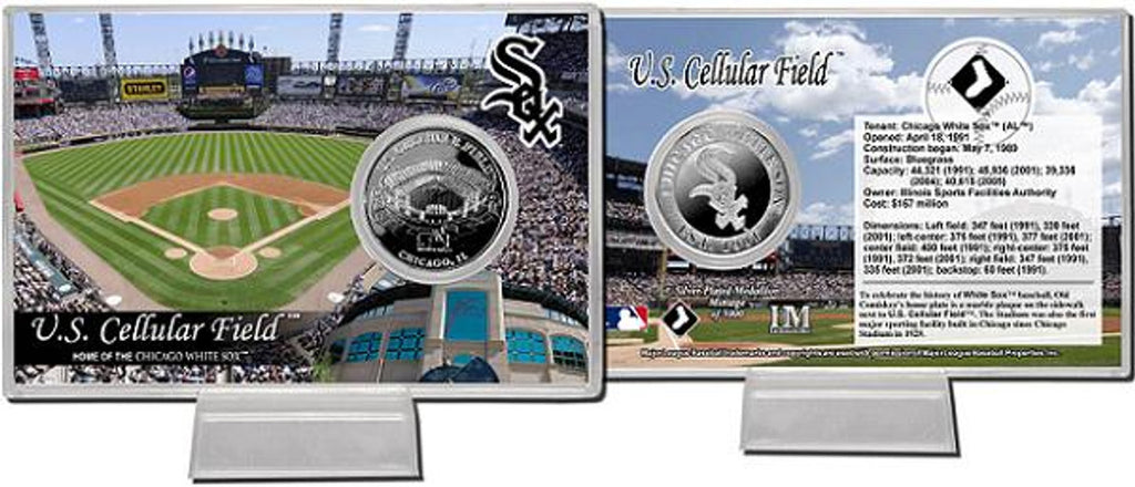 Chicago White Sox US Cellular Field Silver Plate Coin Card