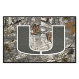 Miami Hurricanes Camo Starter Mat Accent Rug - 19in. x 30in.