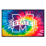 Mississippi State Bulldogs Tie Dye Starter Mat Accent Rug - 19in. x 30in.
