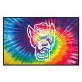 NC State Wolfpack Tie Dye Starter Mat Accent Rug - 19in. x 30in.