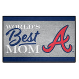 Atlanta Braves World's Best Mom Starter Mat Accent Rug - 19in. x 30in.