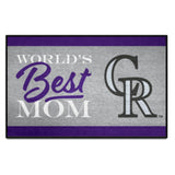 Colorado Rockies World's Best Mom Starter Mat Accent Rug - 19in. x 30in.