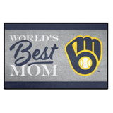 Milwaukee Brewers World's Best Mom Starter Mat Accent Rug - 19in. x 30in.